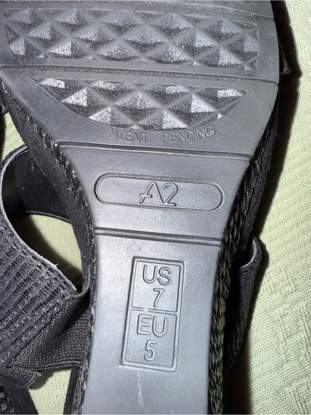 A2 By Aerosoles Black Textured Slide Mules - Picture 3 of 5